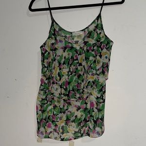 Honey Punch floral layered tank top